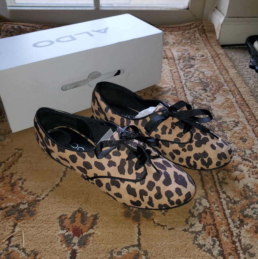 Aldo leopard print flats